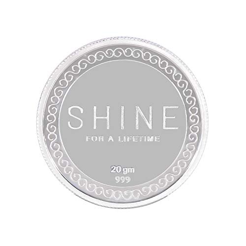 SHINE FOR A LIFETIME, Purity Certified by BIS HALLMARK Canter, Perfect and 999 Fine Silver Embossed Coin and Bar