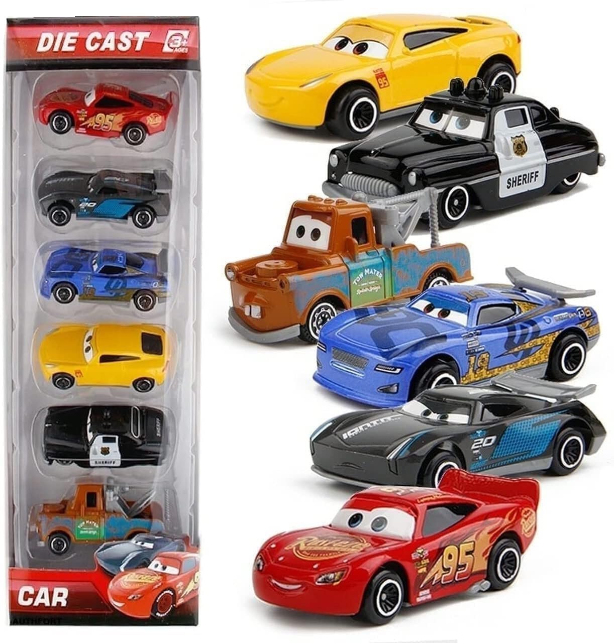 Galaxy Hi-Tech Mini Metal Die Cast Car Set Of-6 Toy Vehicle Play Set Free Wheel High Speed Unbreakable For Kids,Small Racing Car For Exciting Playtime Adventures,Movie Vehicle Car For Kids,Multicolor - Image 2