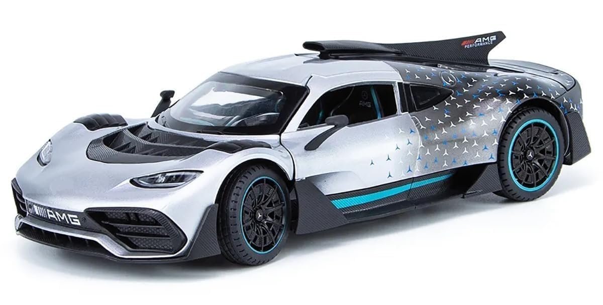 Sky Tech® Mercedes Benz AMG ONE SUV Car 1:32 Scale Model Car Exclusive Alloy Metal Pull Back Die-cast Diecast Metal Pullback Toy Openable Doors & Light Music Best Gifts Toys Kids【Colors as Per Stock】 - Image 2