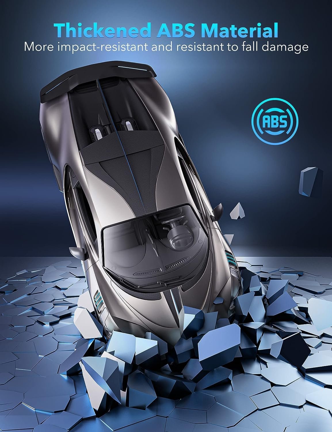 Brand Conquer 1:32 Bugatti Divo Metal Alloy Pull Back Car Diecast Electronic Toys with Openable Doors Lights and Music,Decorative,Mini Vehicles Toys for Kids,Young Peoples Gift (Gray) - Image 4